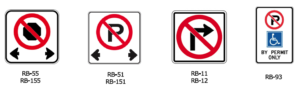 Guelph regulatory traffic signs