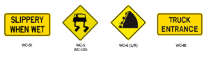 Guelph warning traffic signs