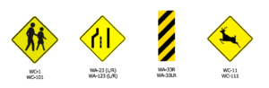 Guelph warning traffic signs